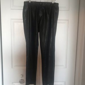 Vince leather joggers